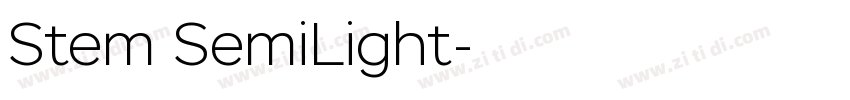 Stem SemiLight字体转换